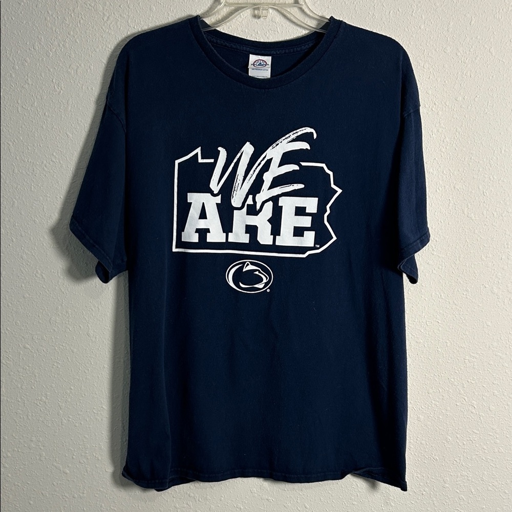 Penn State Nittany Lions Women’s XL T-Shirt Navy Blue “We are” Delta Tee Cotton